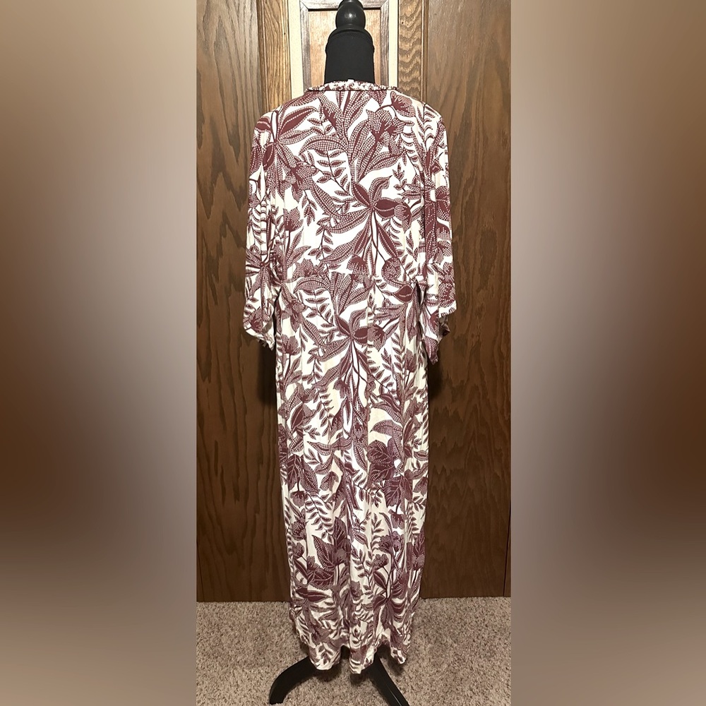 NWT Soma Soft Jersey Kaftan Midi Dress - Picture 4 of 7